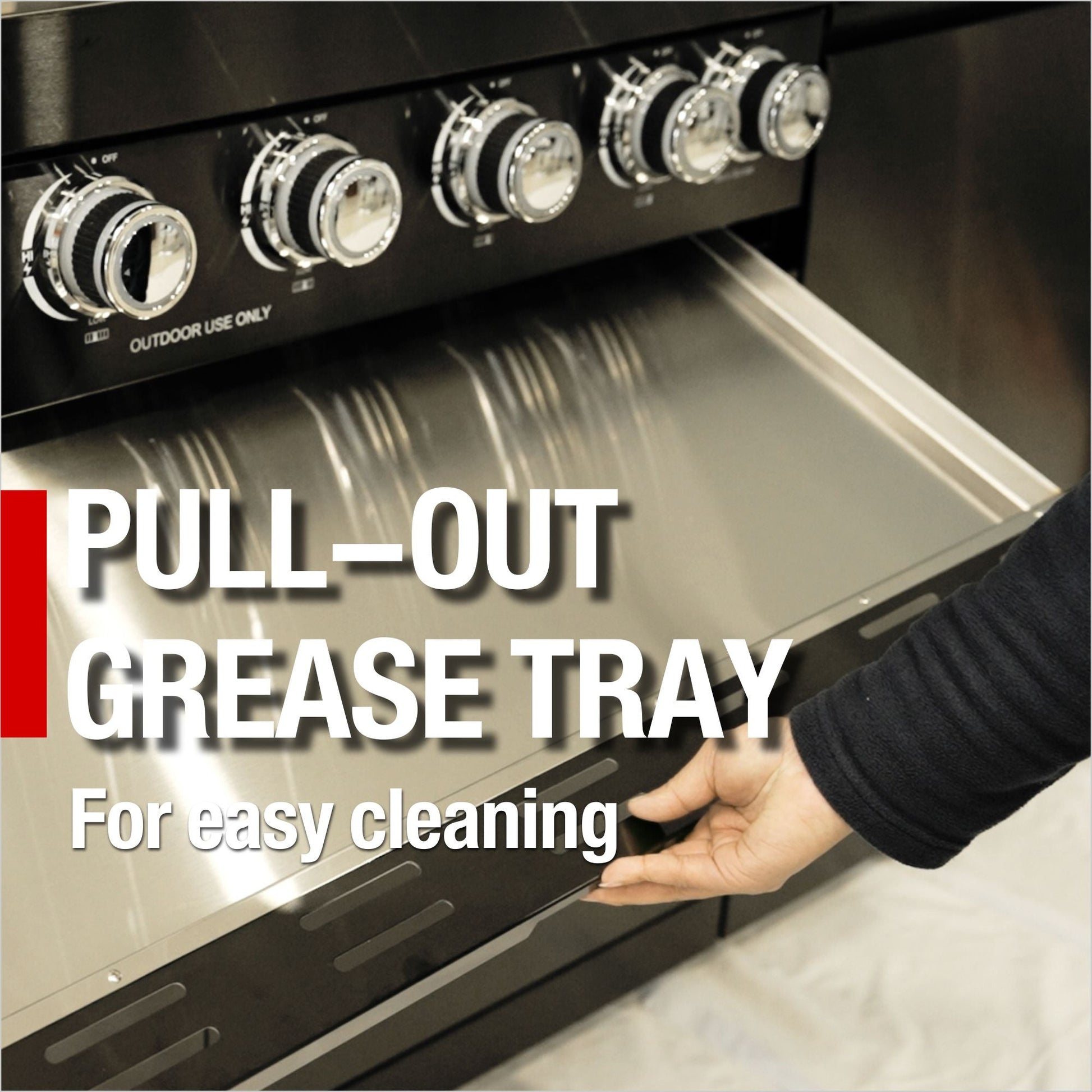 32 in. Sunzout Black Steel 4 Burner Grill For Modular Outdoor Kitchens - Sunzout Outdoor Spaces LLC