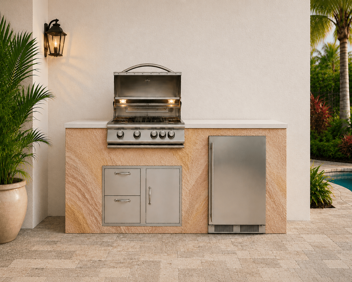 72" Rainbow Outdoor Kitchen Island by Brendan William Designs - Sunzout Outdoor Spaces LLC
