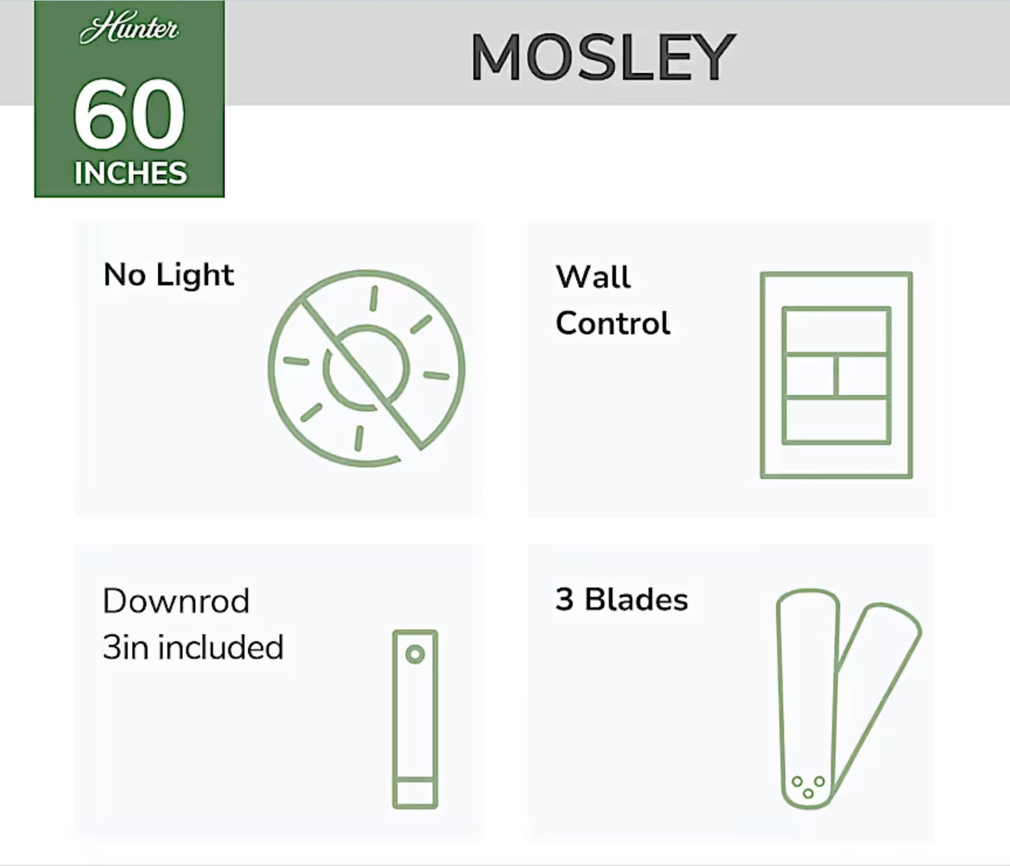 Mosley Outdoor ENERGY STAR 60 inch