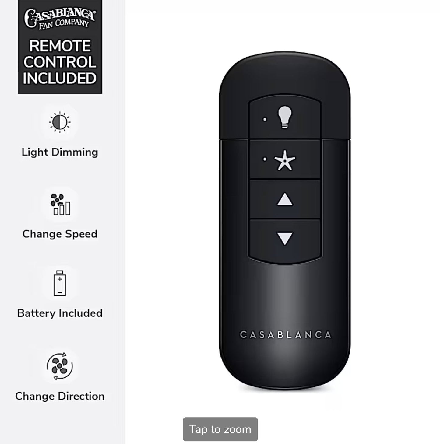 Azalea Outdoor Energy Star DC with LED Light 60 inch with remote and wall control - White - Sunzout Outdoor Spaces LLC
