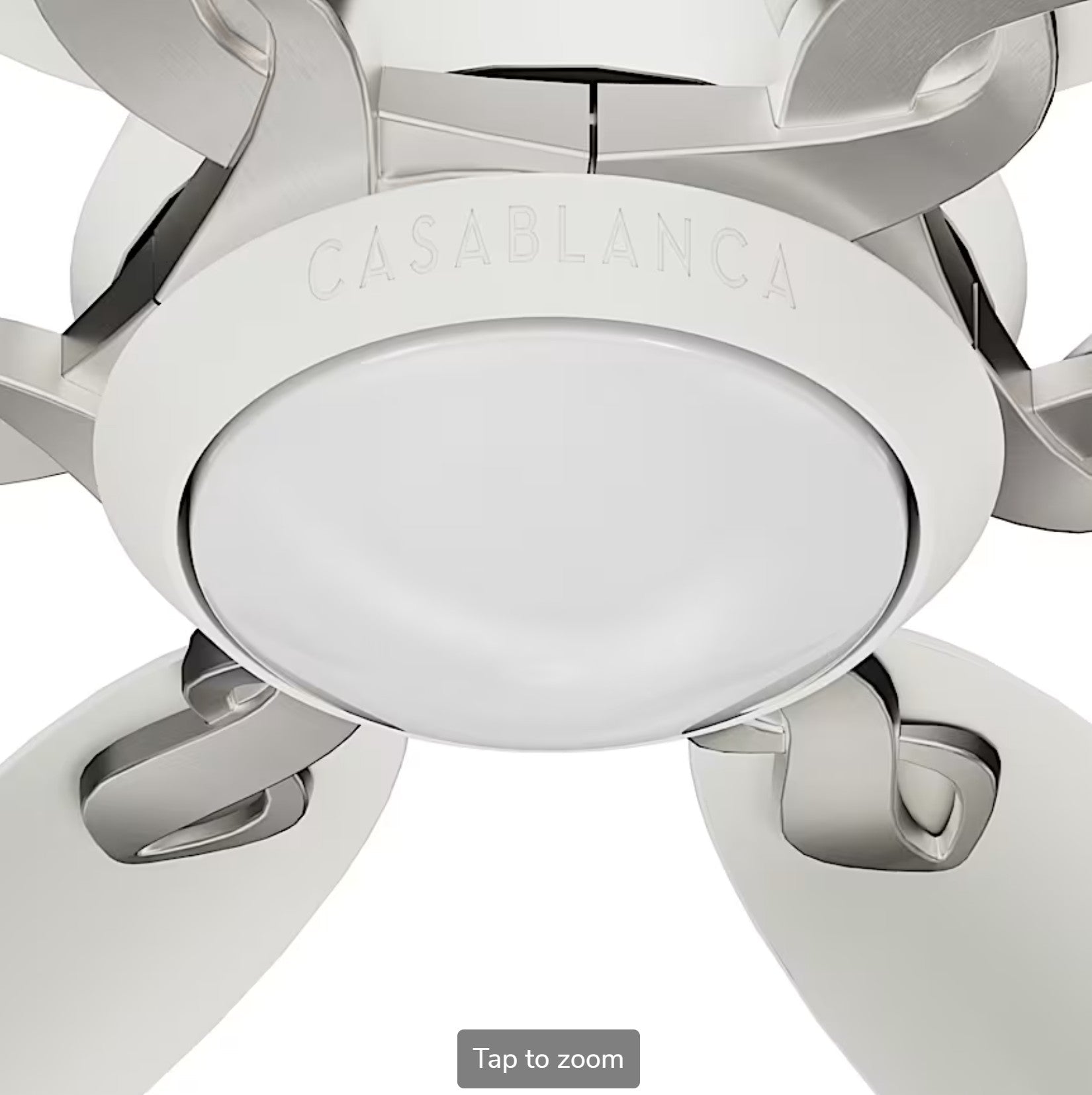 Azalea Outdoor Energy Star DC with LED Light 60 inch with remote and wall control - White - Sunzout Outdoor Spaces LLC