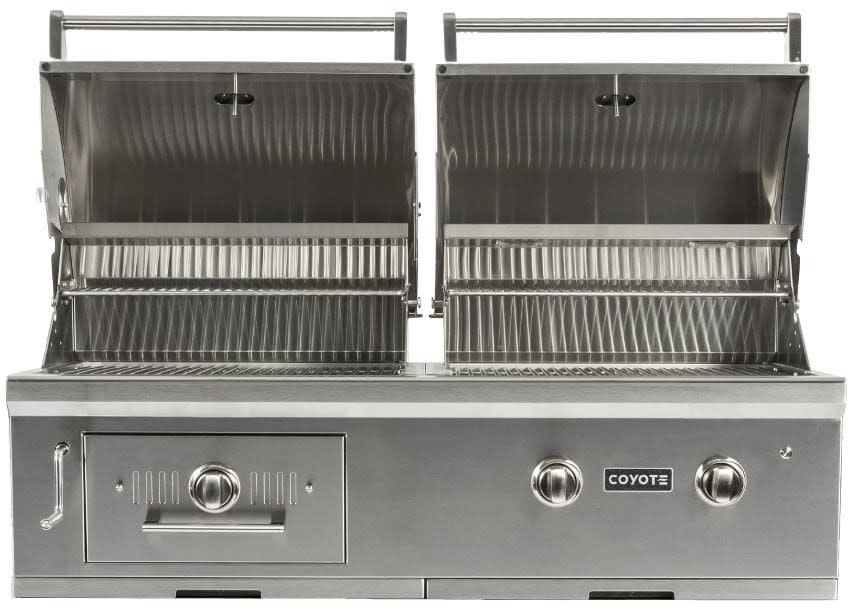 Coyote Centaur 50-Inch Built-In Propane Gas/Charcoal Dual Fuel Grill - C1HY50LP