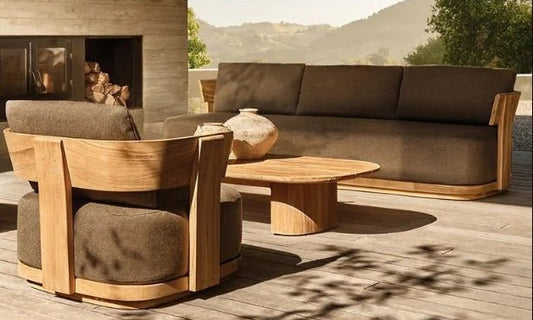 Captiva Collection- Outdoor Premium Teak Wood Sofa Set - Sunzout Outdoor Spaces LLC