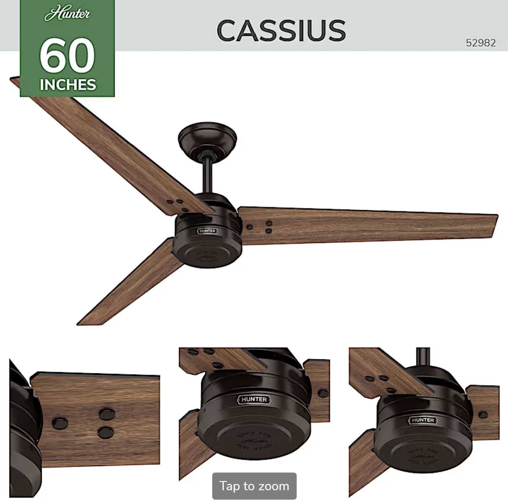 Cassius Outdoor ENERGY STAR 60 inch - Sunzout Outdoor Spaces LLC