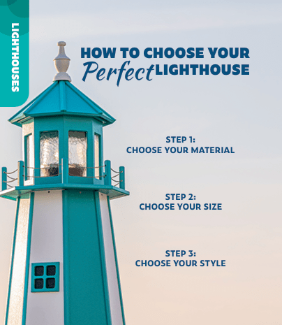 Custom Garden Lighthouse - Sunzout Outdoor Spaces LLC