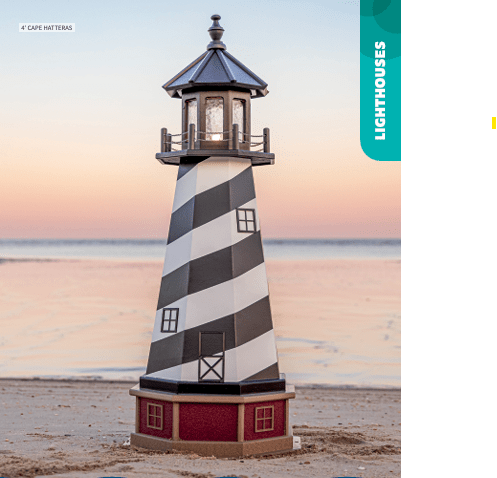Custom Garden Lighthouse - Sunzout Outdoor Spaces LLC