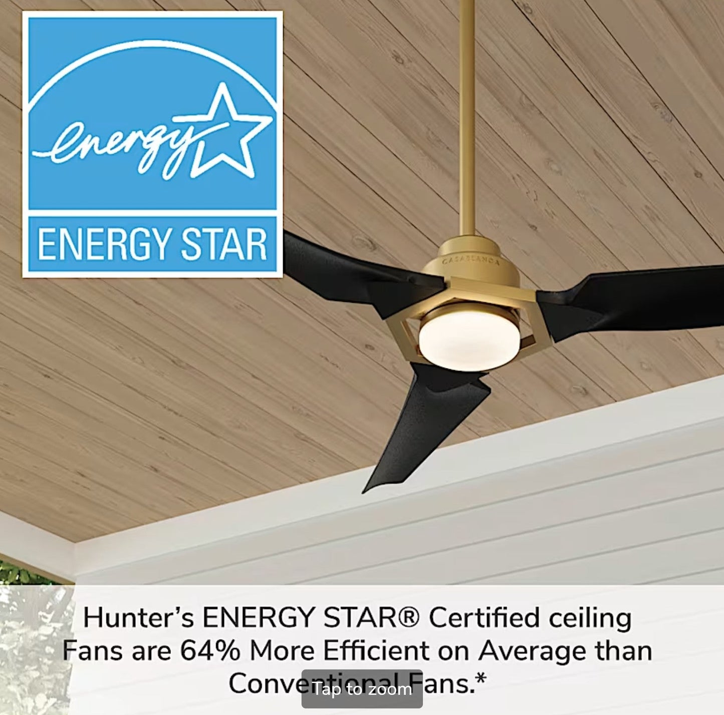Eula Outdoor ENERGY STAR DC with LED Light 52 inch with remote and wall control - Sunzout Outdoor Spaces LLC
