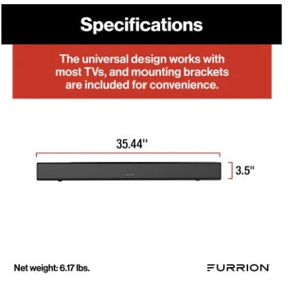 Furrion Aurora 2.1 Outdoor Soundbar Speaker with Built - In Subwoofer - Sunzout Outdoor Spaces LLC