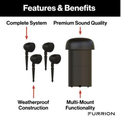 Furrion Aurora 4.1 Landscape Speaker System Terrace Series - Sunzout Outdoor Spaces LLC