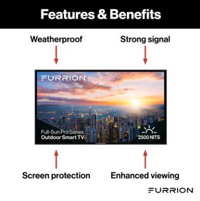 Furrion Aurora Full - Sun Pro Series 4K UHD LED Outdoor Smart TV for Commercial & Residential Spaces - Sunzout Outdoor Spaces LLC