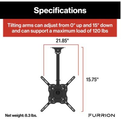 Furrion Aurora Universal Outdoor Ceiling Full Motion Mount - Sunzout Outdoor Spaces LLC