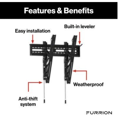 Furrion Aurora Universal Outdoor TV Fixed Tilt Mount - For 43 - 65” TVs - Sunzout Outdoor Spaces LLC
