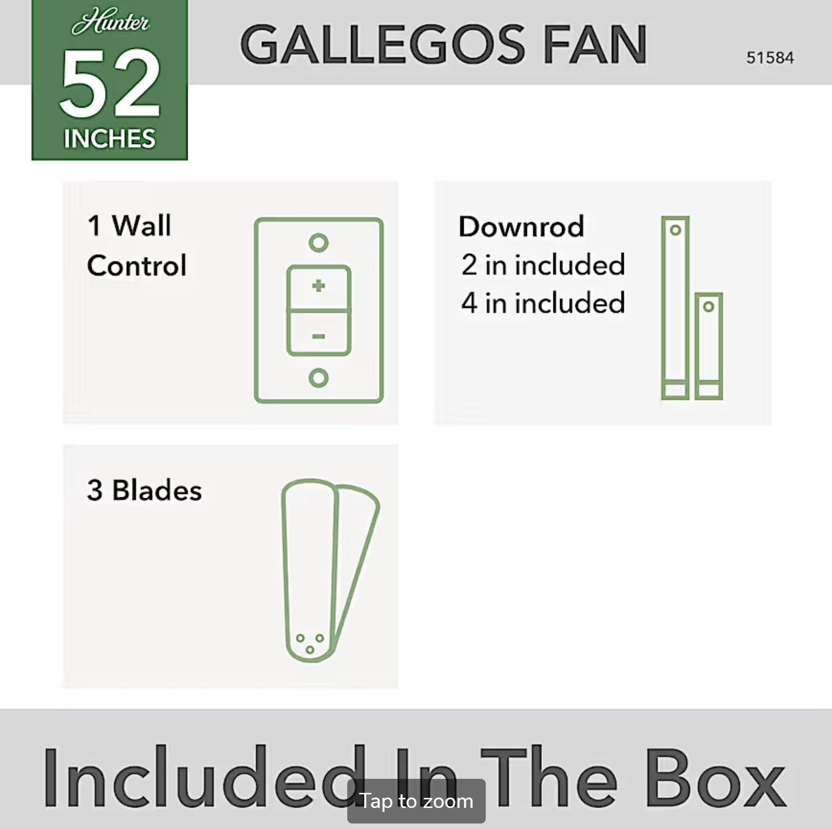 Gallegos Outdoor 52 inch - Sunzout Outdoor Spaces LLC