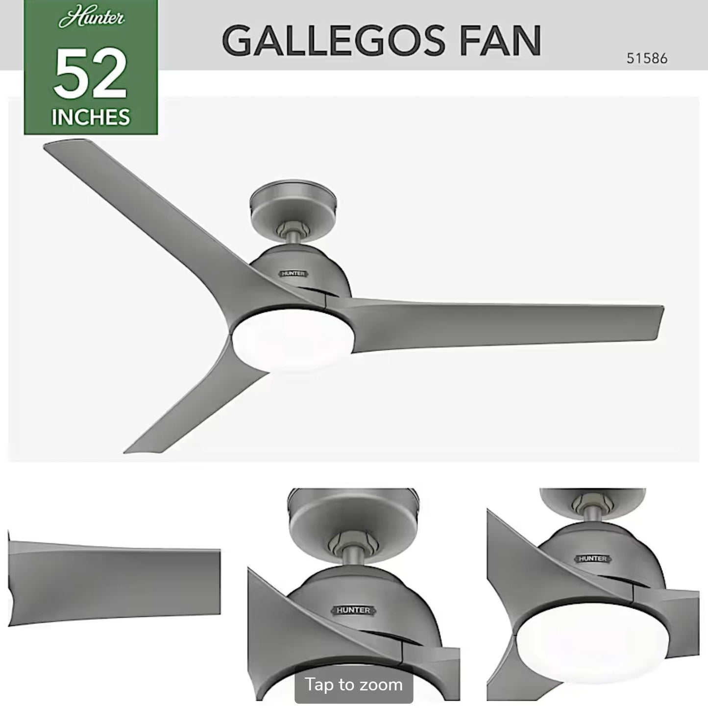 Gallegos Outdoor with Light 52 inch - Sunzout Outdoor Spaces LLC