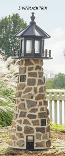 Garden Lighthouse - Stone - Sunzout Outdoor Spaces LLC