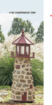 Garden Lighthouse - Stone - Sunzout Outdoor Spaces LLC