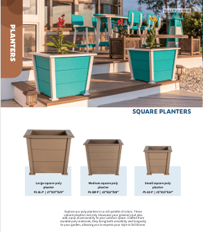 Garden Poly Planters - Sunzout Outdoor Spaces LLC