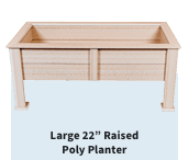 Garden Raised Poly Planter - Sunzout Outdoor Spaces LLC