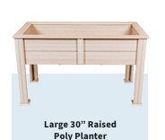 Garden Raised Poly Planter - Sunzout Outdoor Spaces LLC
