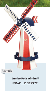 Garden Windmill - Poly - Sunzout Outdoor Spaces LLC