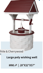 Garden Wishing Well - Poly - Sunzout Outdoor Spaces LLC