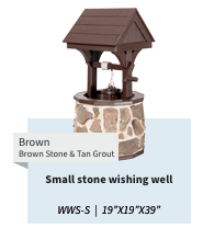 Garden Wishing Well - Stone - Sunzout Outdoor Spaces LLC