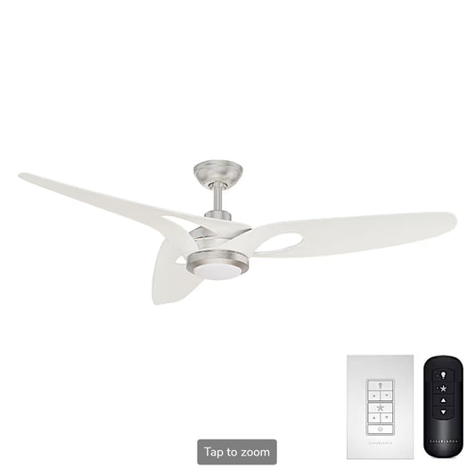 Inez Outdoor ENERGY STAR DC with LED Light 60 inch with remote and wall control - Sunzout Outdoor Spaces LLC