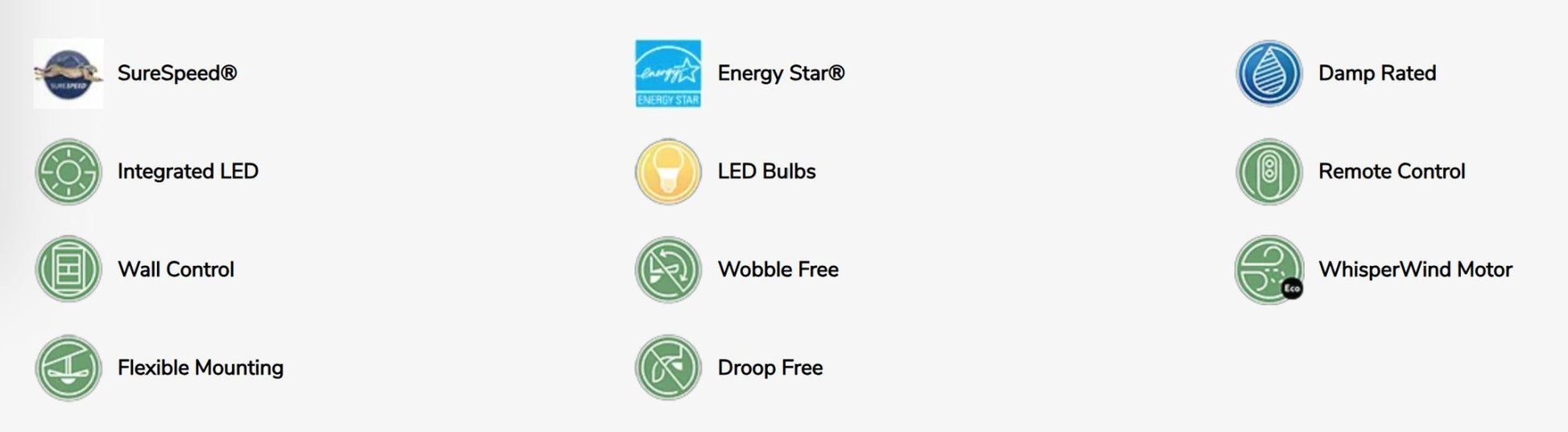 Inez Outdoor ENERGY STAR DC with LED Light 60 inch with remote and wall control - Sunzout Outdoor Spaces LLC