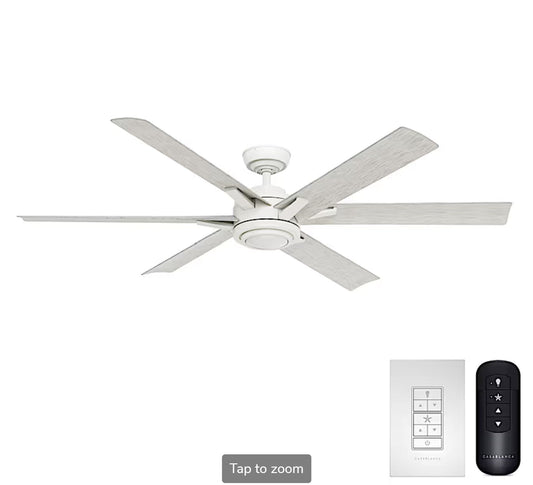 Melia Outdoor ENERGY STAR DC with LED Light 65 inch with remote and wall control - Sunzout Outdoor Spaces LLC