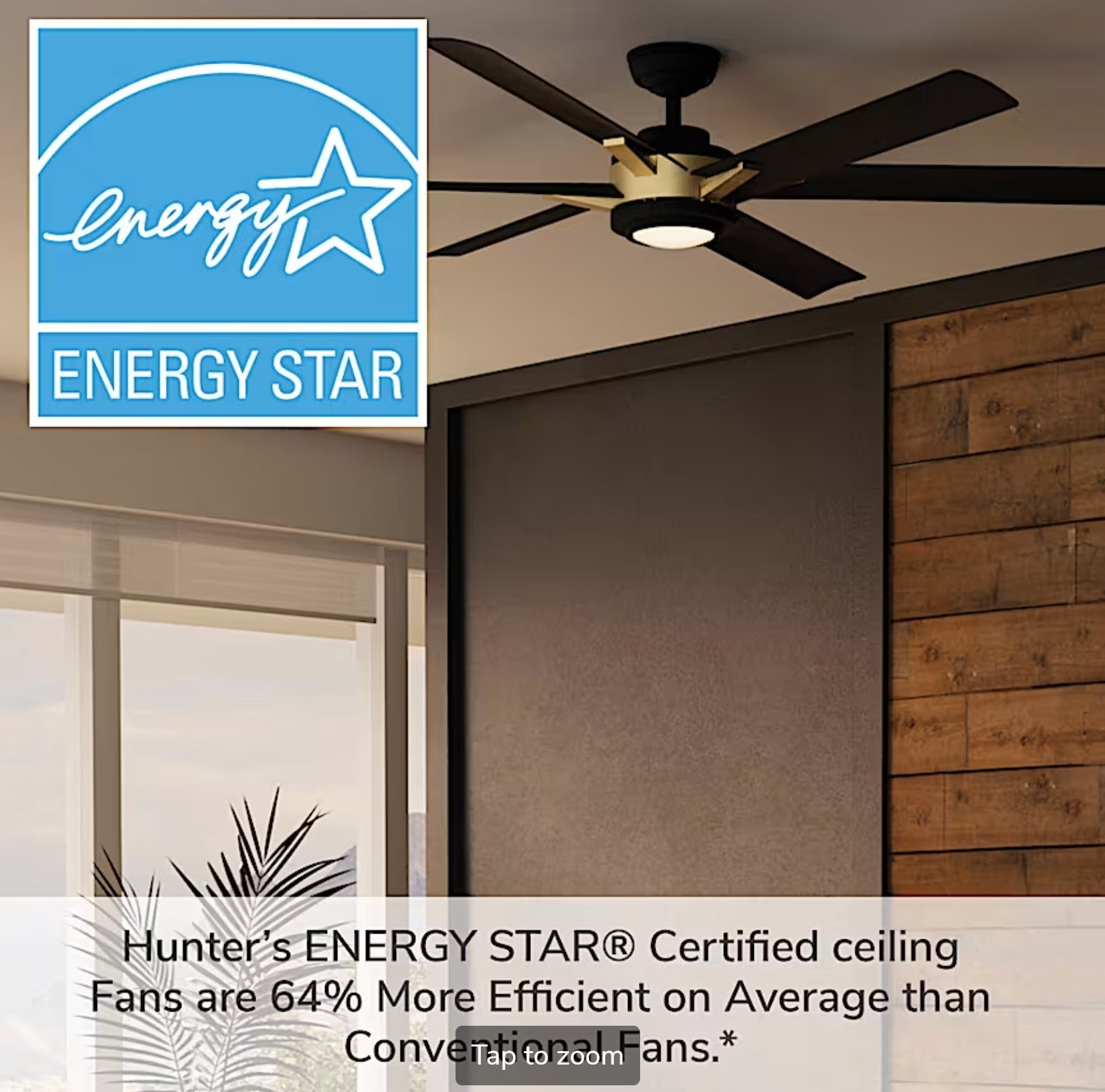 Melia Outdoor ENERGY STAR DC with LED Light 65 inch with remote and wall control - Sunzout Outdoor Spaces LLC