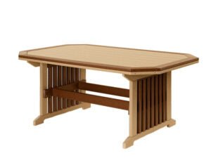 Mission Outdoor Dining Furniture - 72" with Benches - Sunzout Outdoor Spaces LLC
