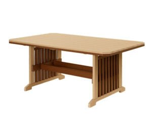 Mission Outdoor Dining Furniture - 72" with Benches - Sunzout Outdoor Spaces LLC