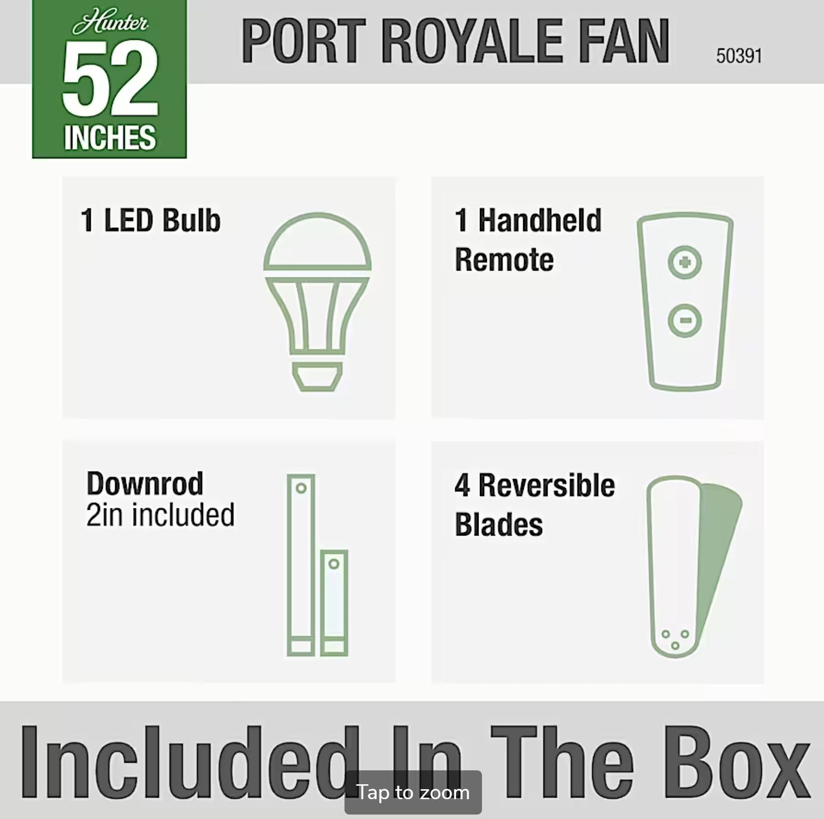 Port Royale with Light 52 inch - Sunzout Outdoor Spaces LLC