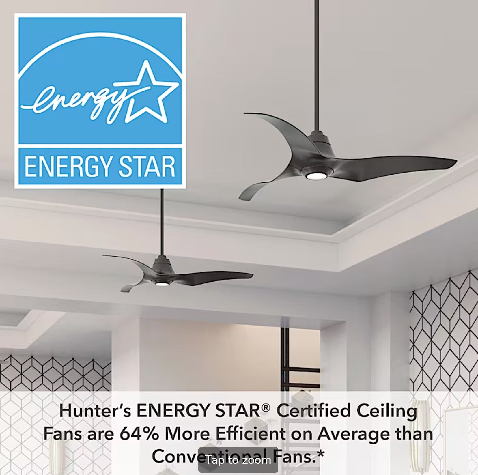 Stingray Outdoor ENERGY STAR DC with LED Light 60 inch with remote - Sunzout Outdoor Spaces LLC