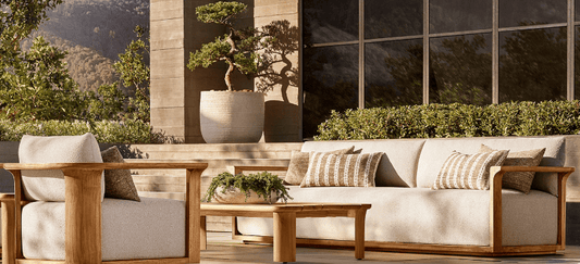 Tampa Collection - Premium Teak Outdoor Sofa Set - Sunzout Outdoor Spaces LLC