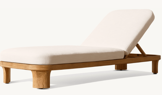 Tampa Collection - Premium Teak Outdoor Sun Lounger - Sunzout Outdoor Spaces LLC