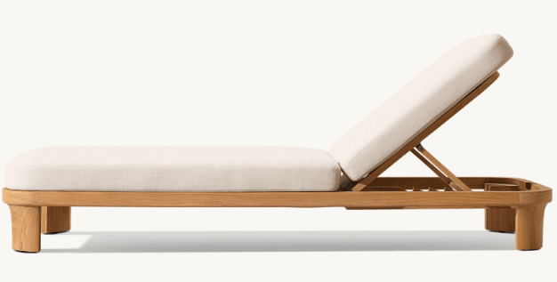 Tampa Collection - Premium Teak Outdoor Sun Lounger - Sunzout Outdoor Spaces LLC