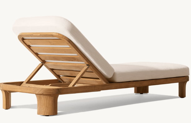 Tampa Collection - Premium Teak Outdoor Sun Lounger - Sunzout Outdoor Spaces LLC
