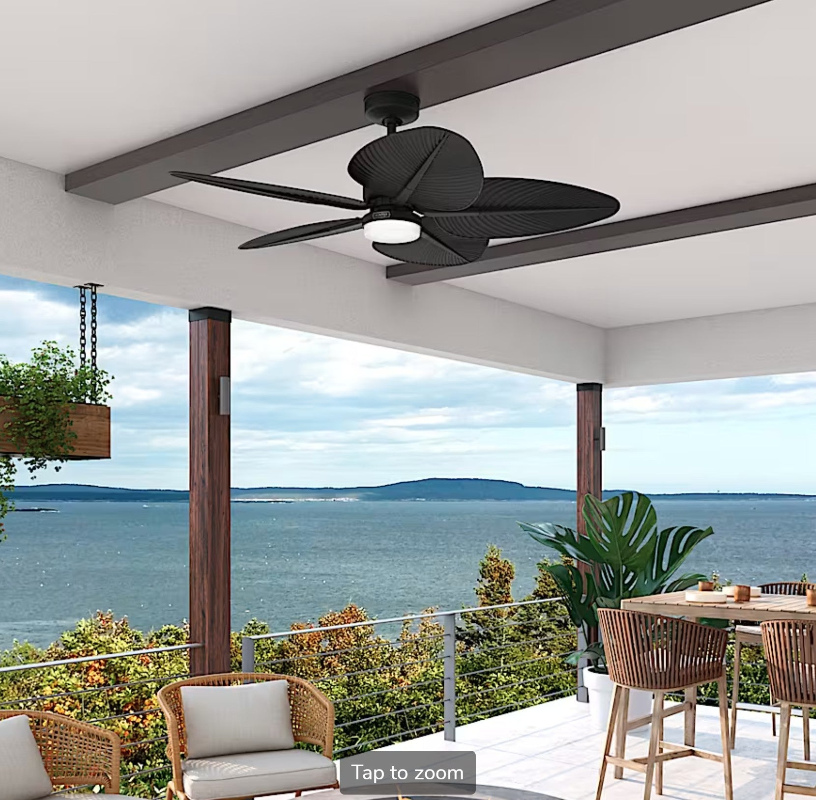 Tropic View Outdoor with LED Light 52 inch with Wall Control - Sunzout Outdoor Spaces LLC