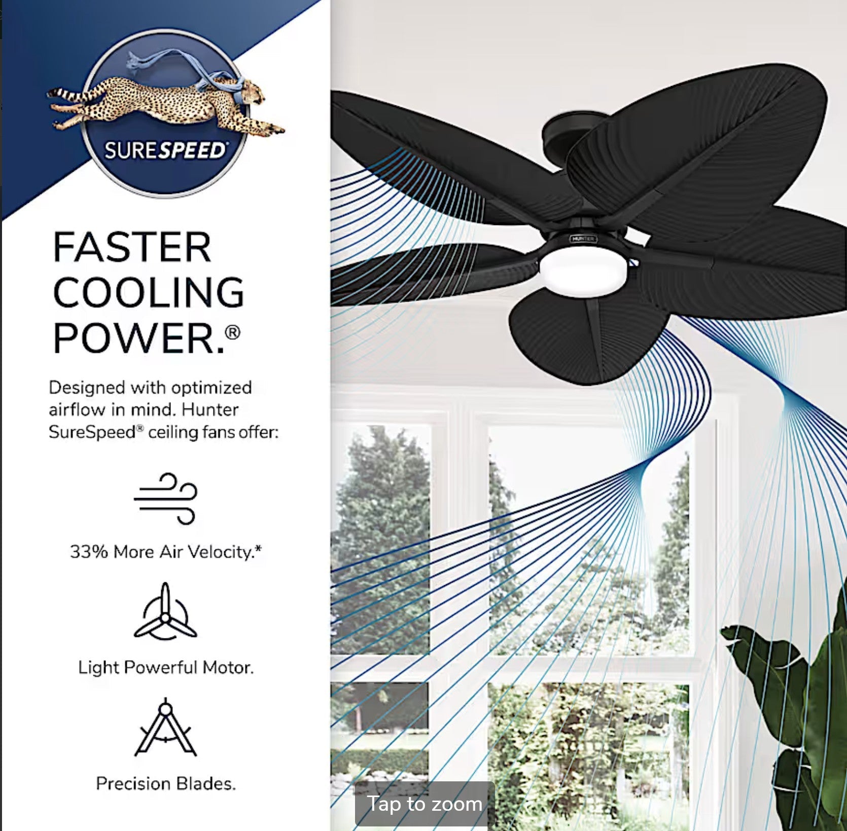 Tropic View Outdoor with LED Light 52 inch with Wall Control - Sunzout Outdoor Spaces LLC