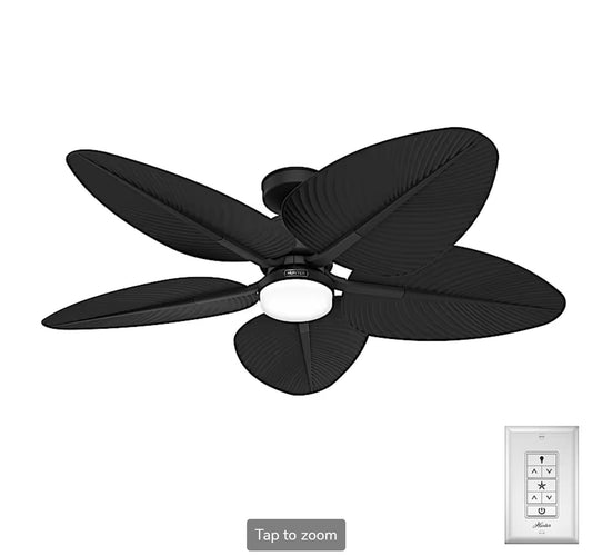 Tropic View Outdoor with LED Light 52 inch with Wall Control - Sunzout Outdoor Spaces LLC