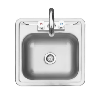 TrueFlame 15"x15" Drop - in Sink - TF - NK - 15D - Sunzout Outdoor Spaces LLC