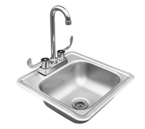 TrueFlame 15"x15" Drop - in Sink - TF - NK - 15D - Sunzout Outdoor Spaces LLC