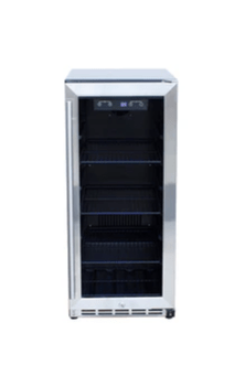 TrueFlame AMD 15" Outdoor Rated Fridge with Glass Door - AMD - RFR - 15G - Sunzout Outdoor Spaces LLC