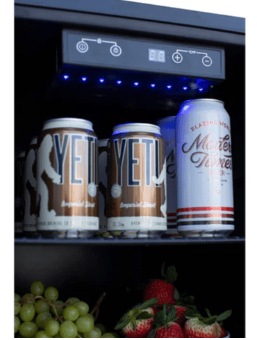 TrueFlame AMD 15" Outdoor Rated Fridge with Stainless Door - AMD - RFR - 15S - Sunzout Outdoor Spaces LLC