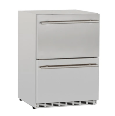 TrueFlame AMD 24" 5.3C Deluxe Outdoor Rated 2 - Drawer Refrigerator - AMD - RFR - 24D - R - A - Sunzout Outdoor Spaces LLC