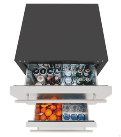 TrueFlame AMD 24" 5.3C Deluxe Outdoor Rated 2 - Drawer Refrigerator - AMD - RFR - 24D - R - A - Sunzout Outdoor Spaces LLC