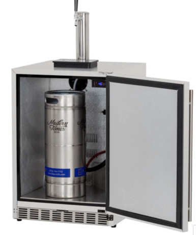 TrueFlame AMD 24" 6.6C Deluxe Outdoor Rated Kegerator - AMD - RFR - 24DK - P - Sunzout Outdoor Spaces LLC