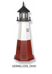 Vermillion Ohio Replica Garden Lighthouse - Sunzout Outdoor Spaces LLC