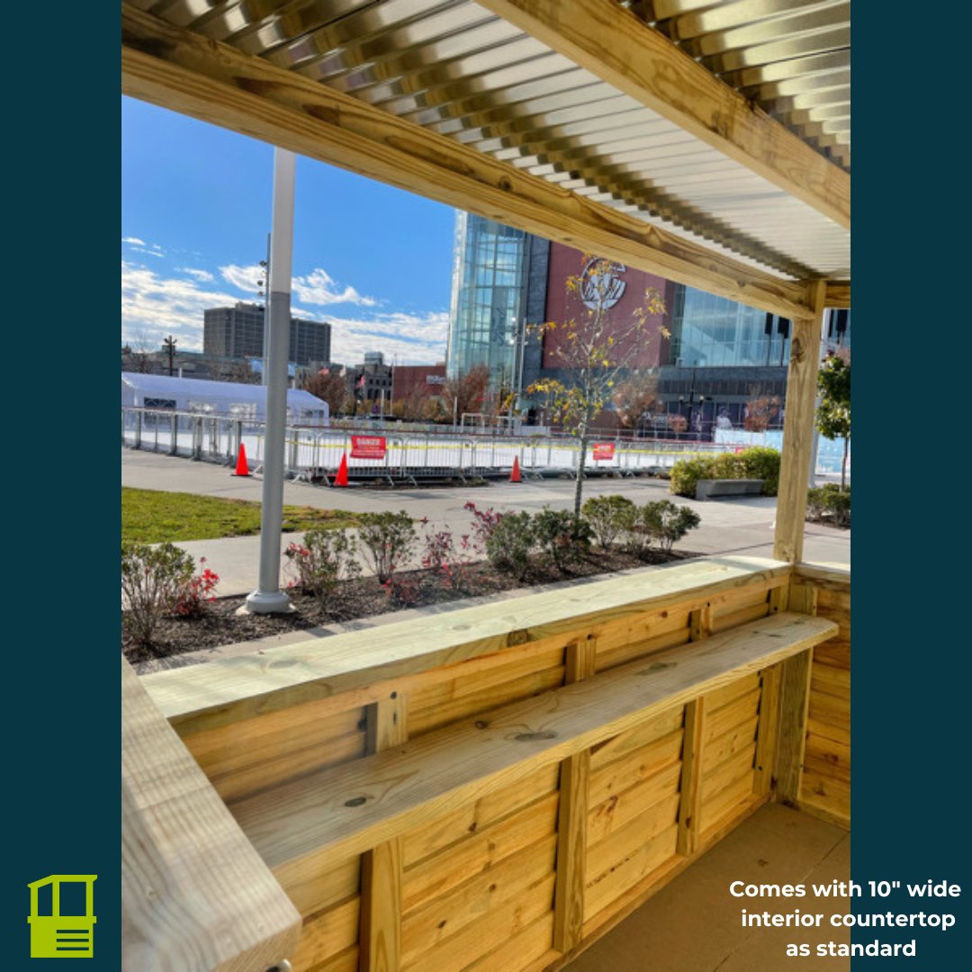 10 ft by 5 ft Outdoor bar, by Taverns to Go, Ready to Finish - Sunzout Outdoor Spaces LLC